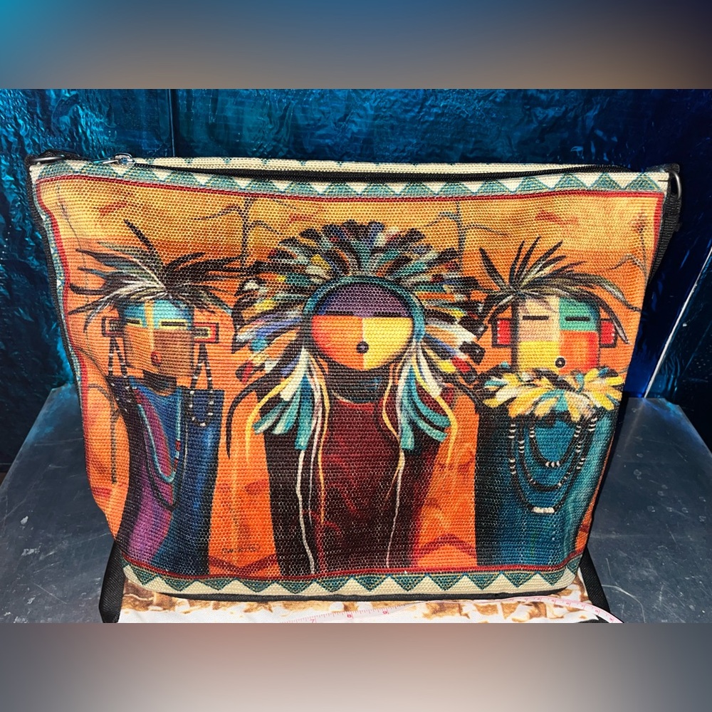 Artistic Multicolored Woven Shoulder Bag